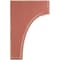 Ekena Millwork 5 1/4"W x 4"D x 6"H Clarksville Wood Vintage Decor Bracket, Salvage Red BKTWD05X04X06CVRD - alternate 3